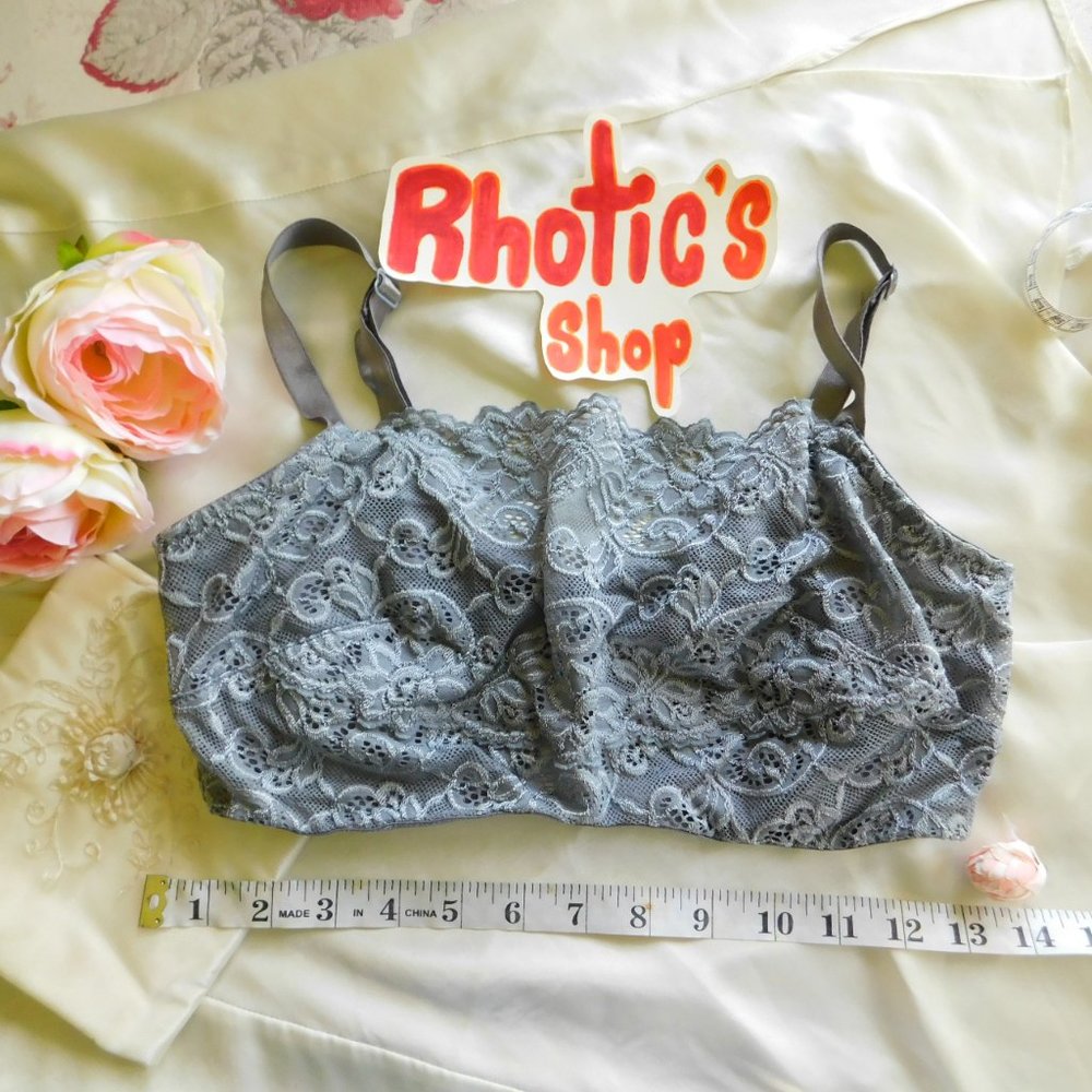 Vintage Olga Gray Lace Bra